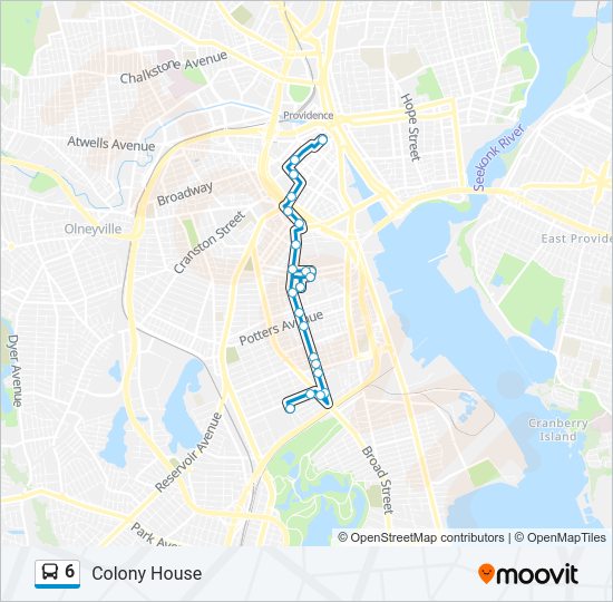 6 Bus Line Map