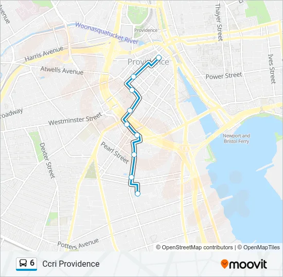 6 Bus Line Map