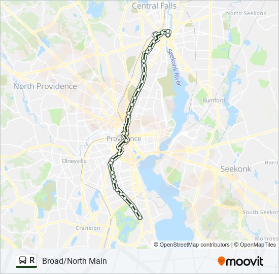 R bus Line Map