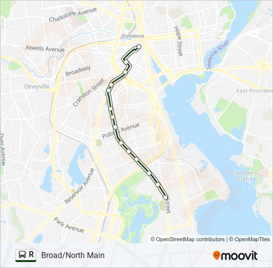 R bus Line Map