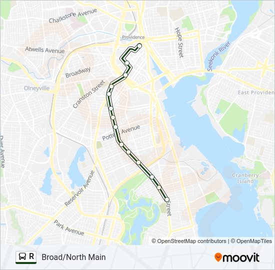 R bus Line Map