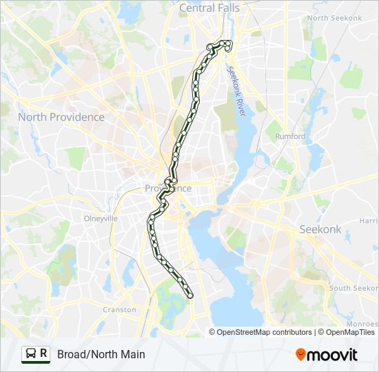 R bus Line Map