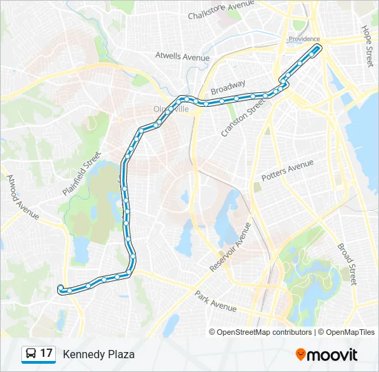 17 Bus Line Map