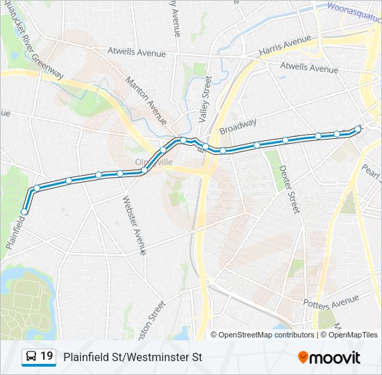 19 Bus Line Map