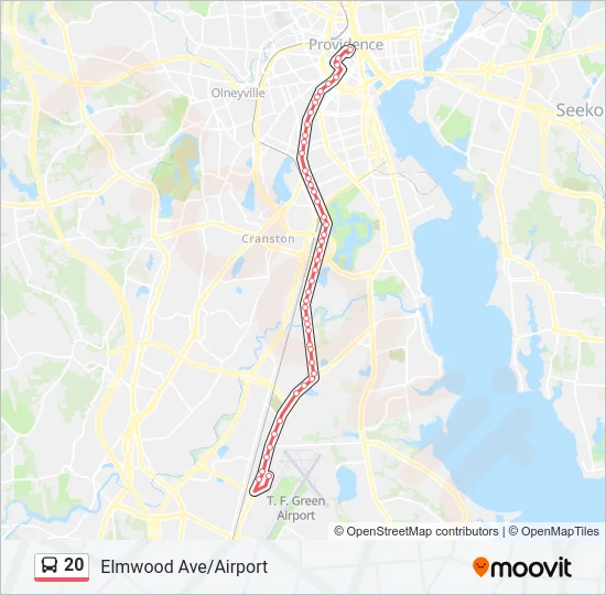 20 Bus Line Map