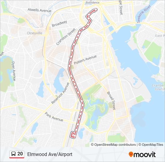 20 bus Line Map