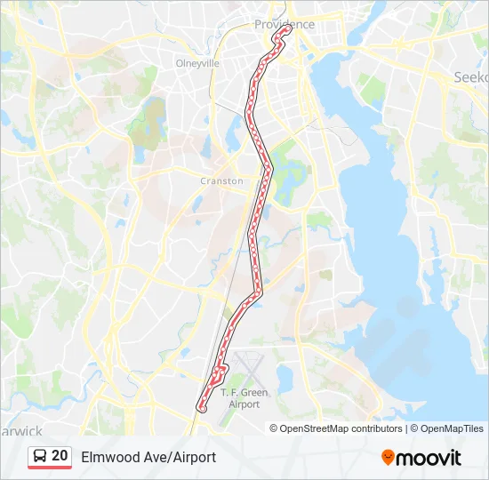 20 Bus Line Map