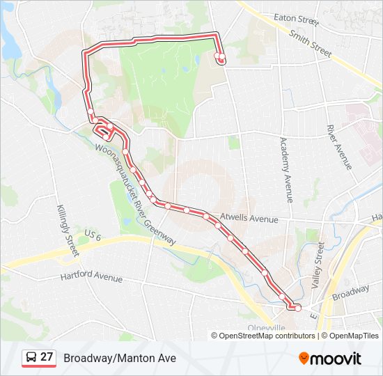 27 Bus Line Map