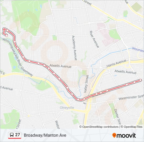 27 Bus Line Map