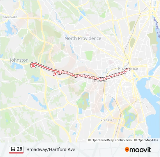 28 Bus Line Map