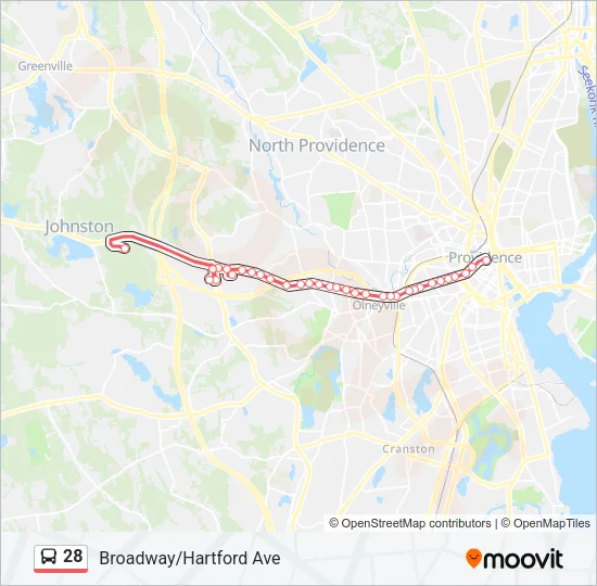 28 Bus Line Map
