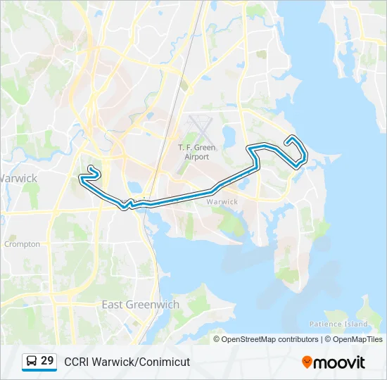 29 Bus Line Map