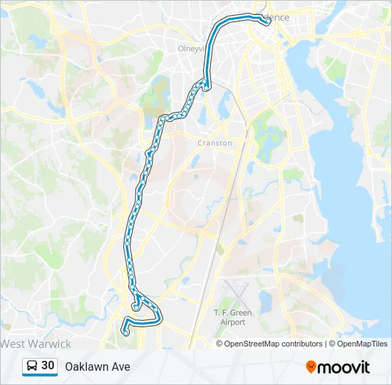 30 Bus Line Map