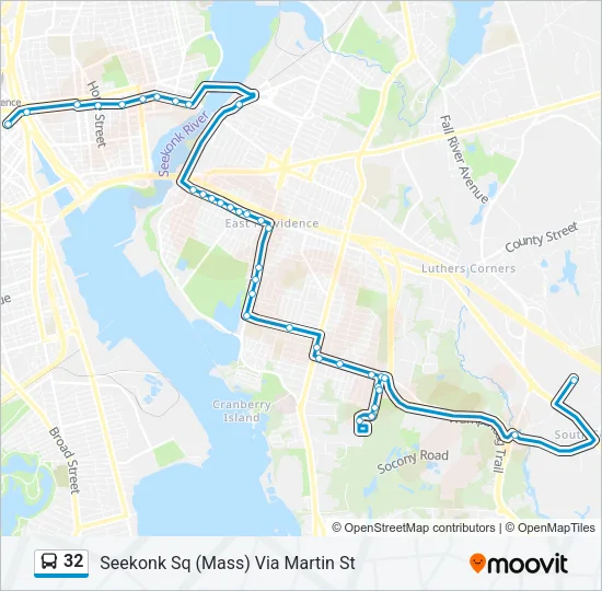 32 Bus Line Map
