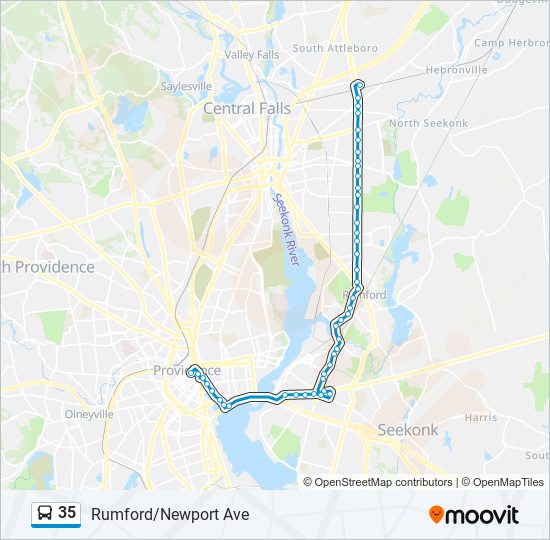 35 Route: Schedules, Stops & Maps - South Attleboro Station Via