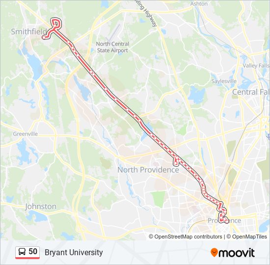 50 bus Line Map