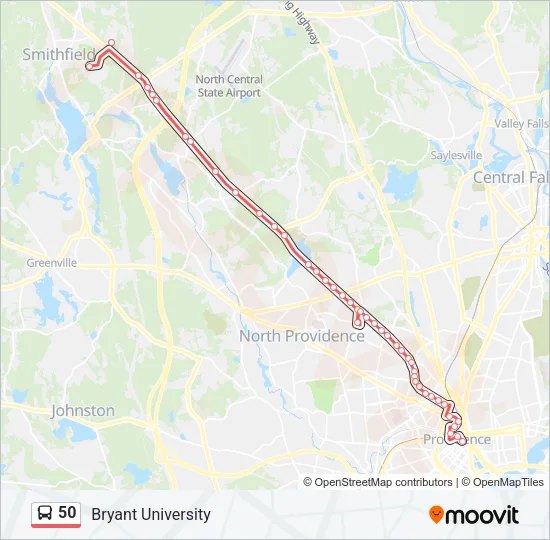 50 Bus Line Map