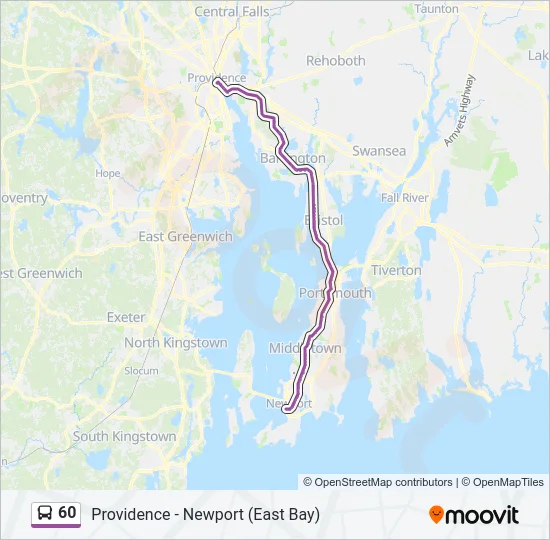 60 Bus Line Map