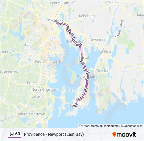 60 Bus Line Map