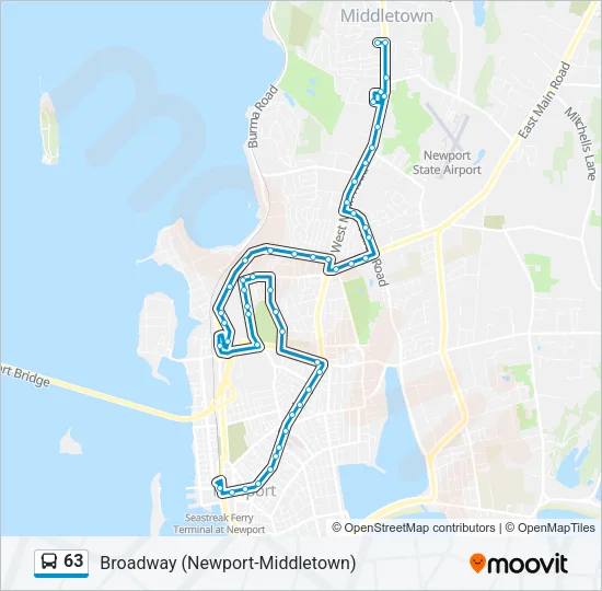 63 Bus Line Map
