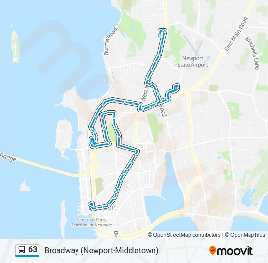 63 Bus Line Map