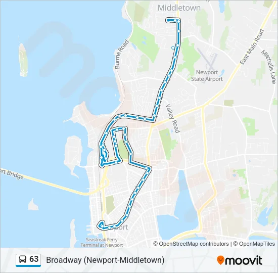 63 Bus Line Map