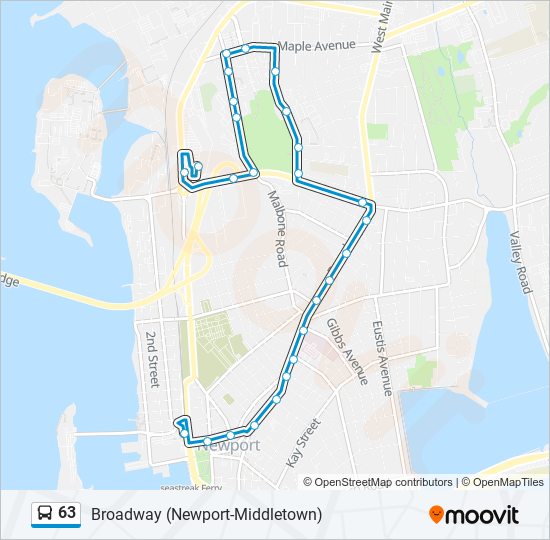 63 Bus Line Map