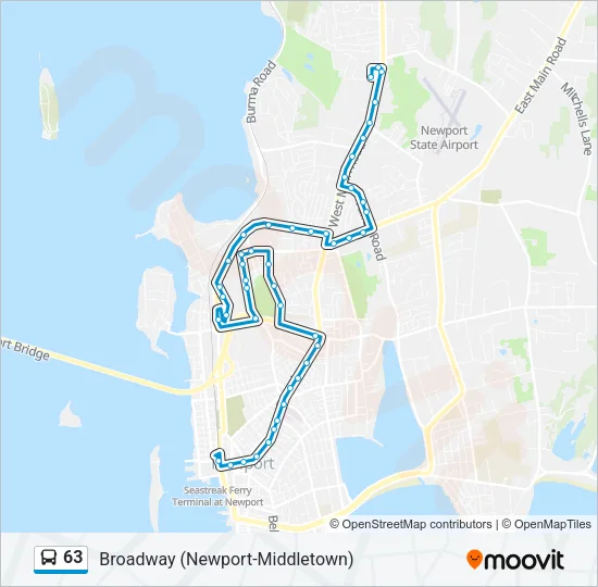 63 Bus Line Map