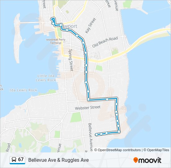 67 bus Line Map