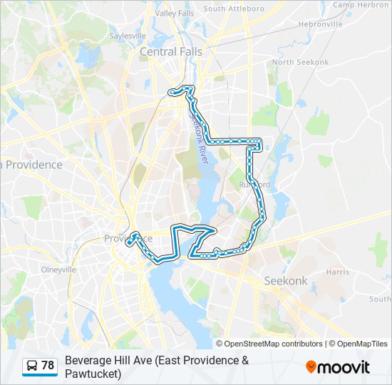 78 bus Line Map