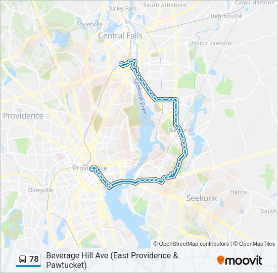 78 Bus Line Map