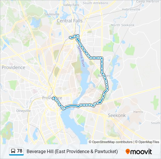 78 bus Line Map
