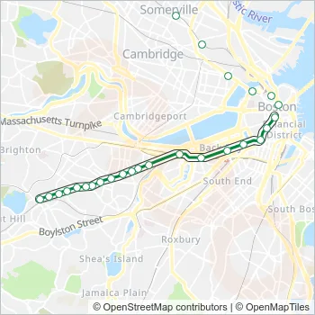 GREEN LINE C Subway Line Map
