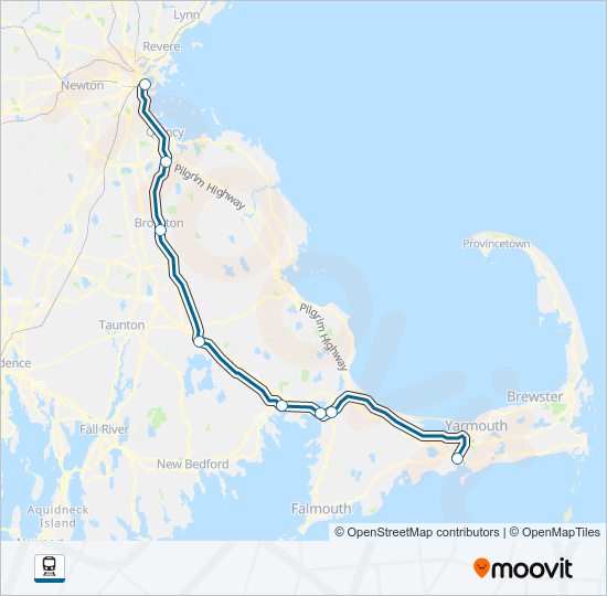 Mapa de CAPEFLYER de tren