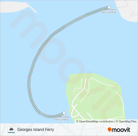 GEORGES ISLAND FERRY Ferry Line Map