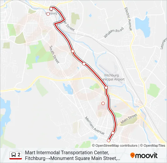 2 Bus Line Map