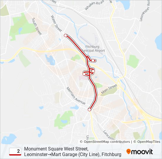 Mapa de 2 de autobús