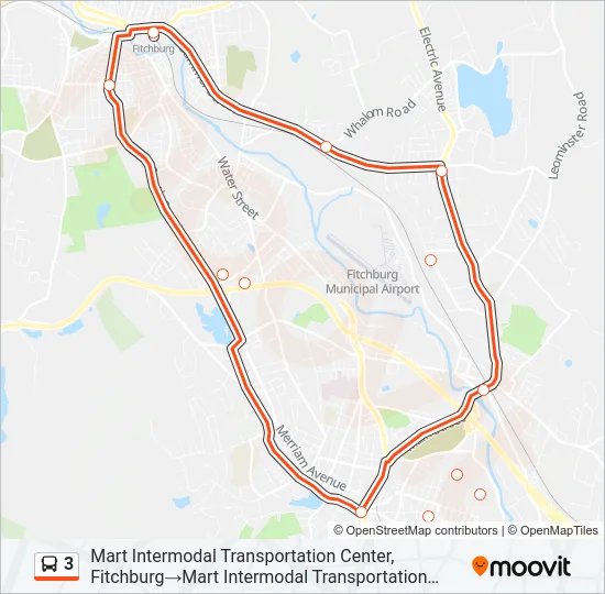 3 Bus Line Map