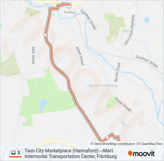 3 Bus Line Map