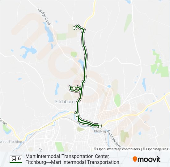 6 Bus Line Map