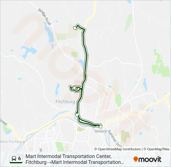 6 Bus Line Map