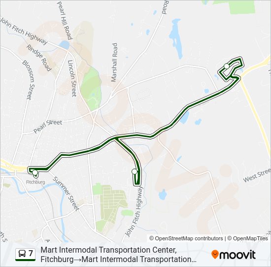 7 Bus Line Map