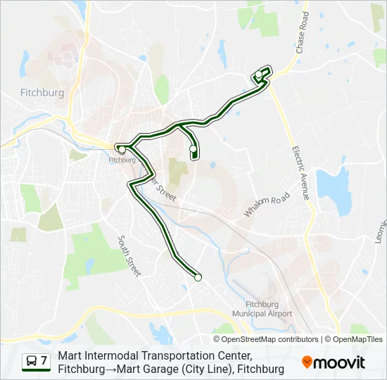 7 Bus Line Map