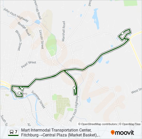 7 bus Line Map