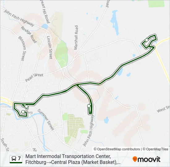 7 Bus Line Map