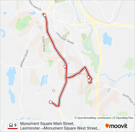 9 Bus Line Map