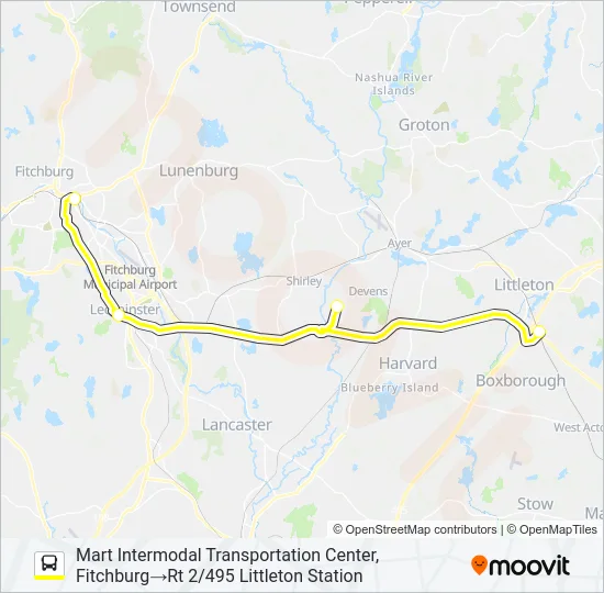 BOSTON SHUTTLE Bus Line Map