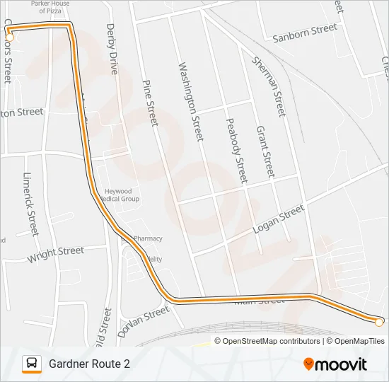 GARDNER ROUTE 2 Bus Line Map