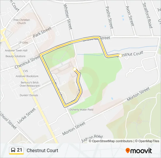 21 Bus Line Map