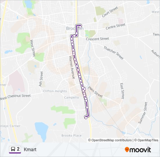 2 bus Line Map